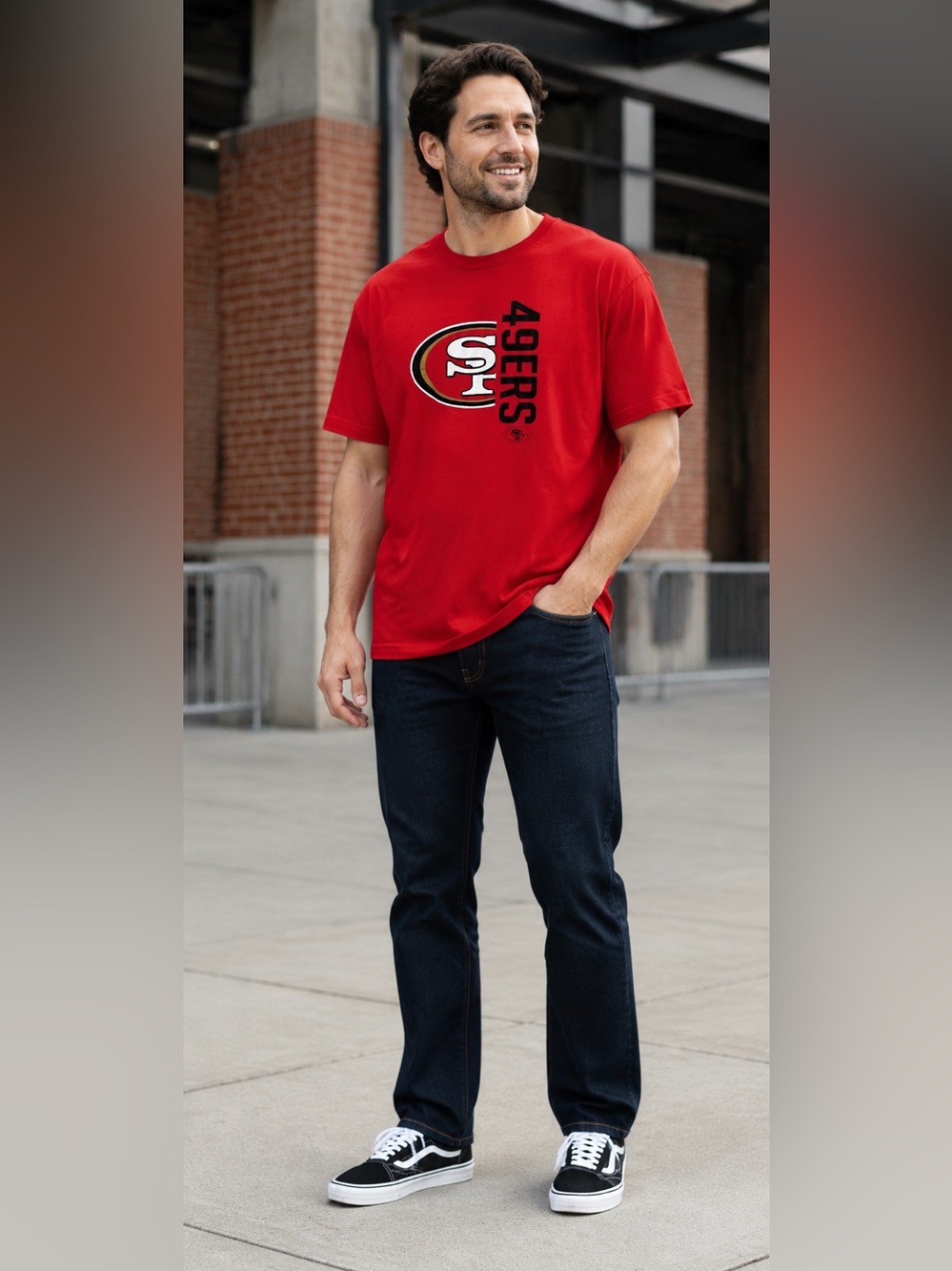 New Era NWT SF Red 49ers Short Sleeve Tee